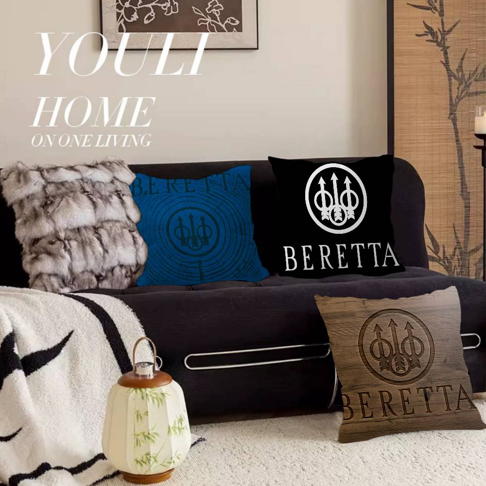 Home Textiles Logo - Gun Beretta Logolu Yastık Kılıfları Karikatür