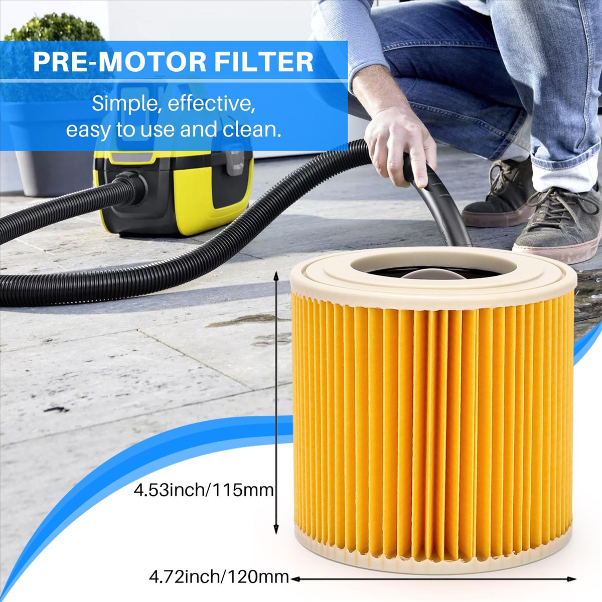 P & C Home Textiles Usa - YDSC 2 Adet Kartuş Filtre Karcher