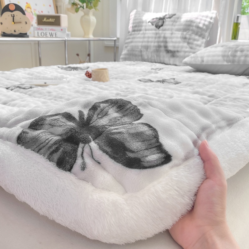 Mattress Pad Topper - Süper Kalın Yatak Pedi Kabarcık Polar