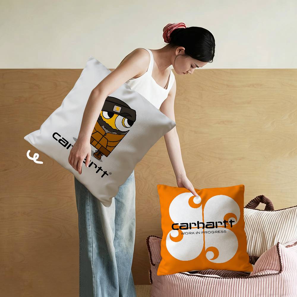 Home Textiles Logo - C-Carharttes LOGO Akçaağaç Tasarım Minder Örtüsü
