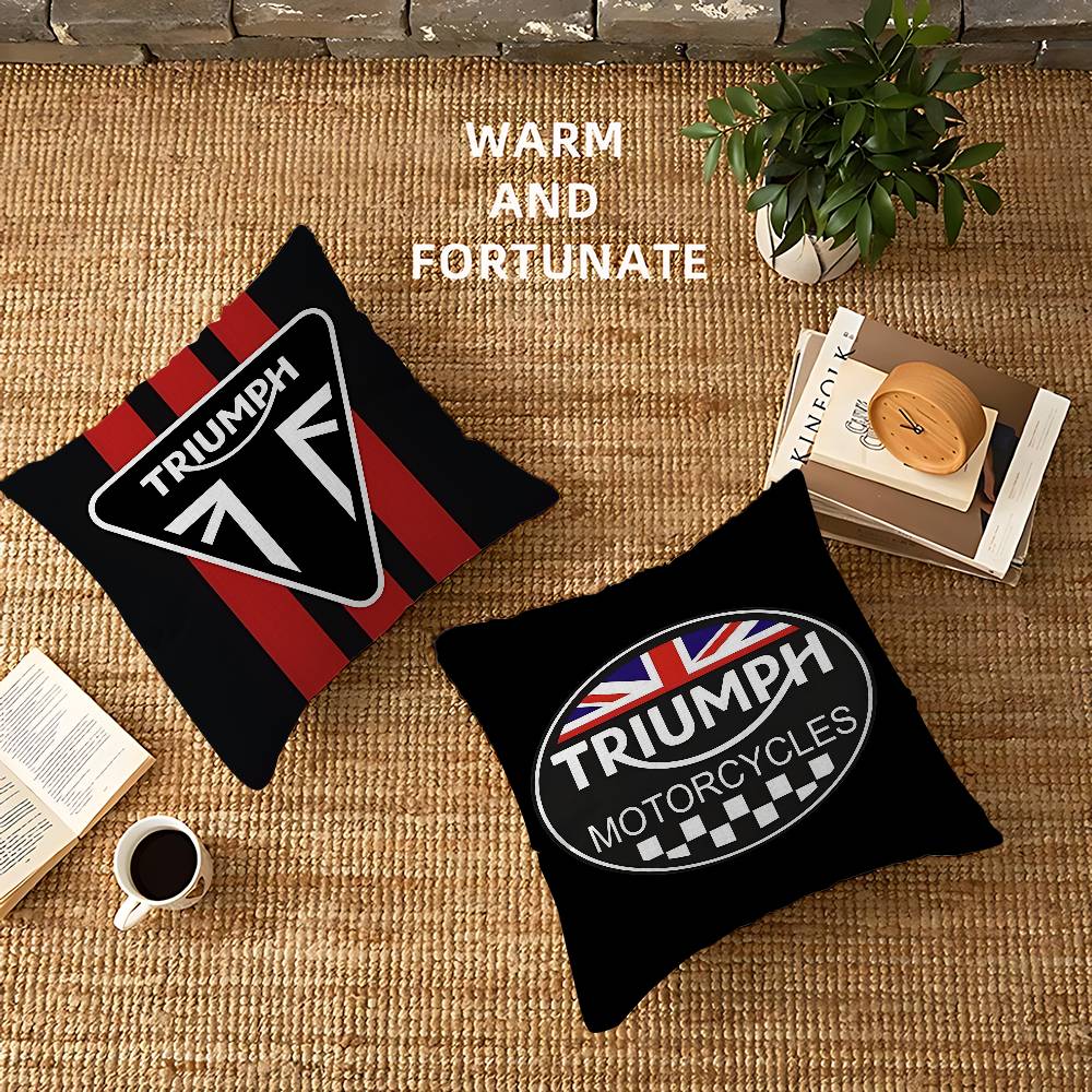 Home Textiles Logo - T-Triumphs Logo Yastık Kılıfları Karikatür Kanepe
