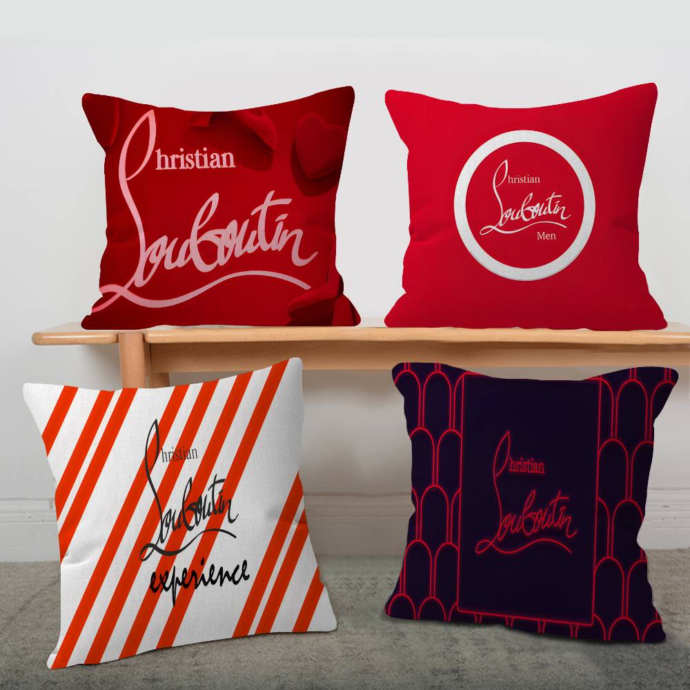 Home Textiles Logo - Lüks C-ChristianES L-LouboutinES Logolu Yastık Hediye