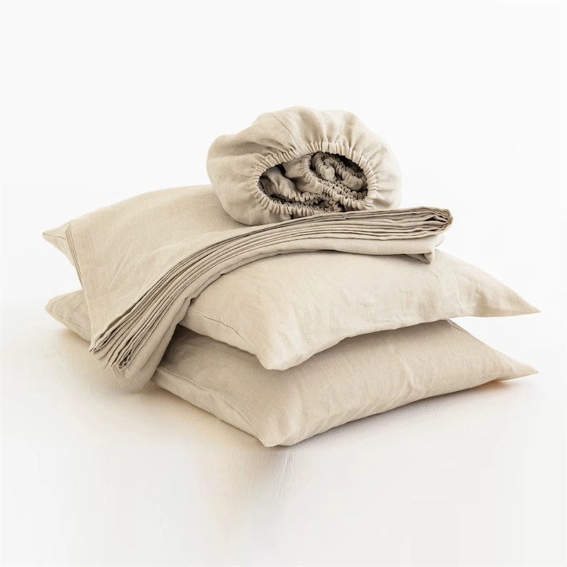 Fitted Sheet Deep - %100 Keten Yumuşak Çarşaflar, Kraliçe Boy