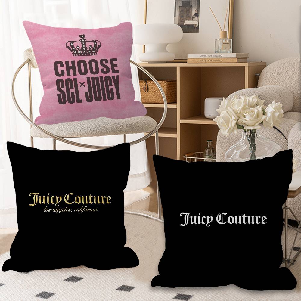 Home Textiles Logo - J-Juicy logosu C-CoutureS-S Kişiselleştirilmiş Yastık Kılıfı