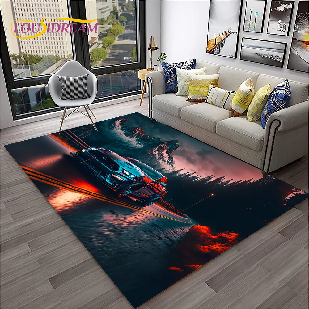 Home Textiles Sale - Klasik Ford GTR Mustang Araba Halı