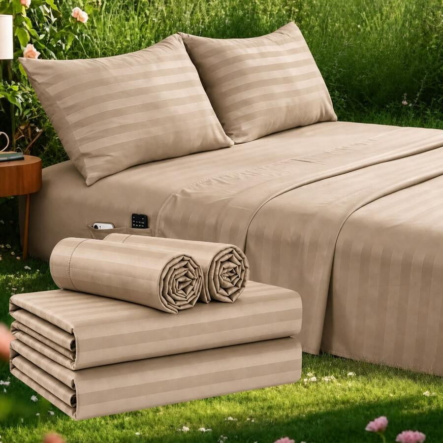 Çizgili Serinletici Çarşaf Set - Fitted Sheet Deep incelemesi ve fiyatı