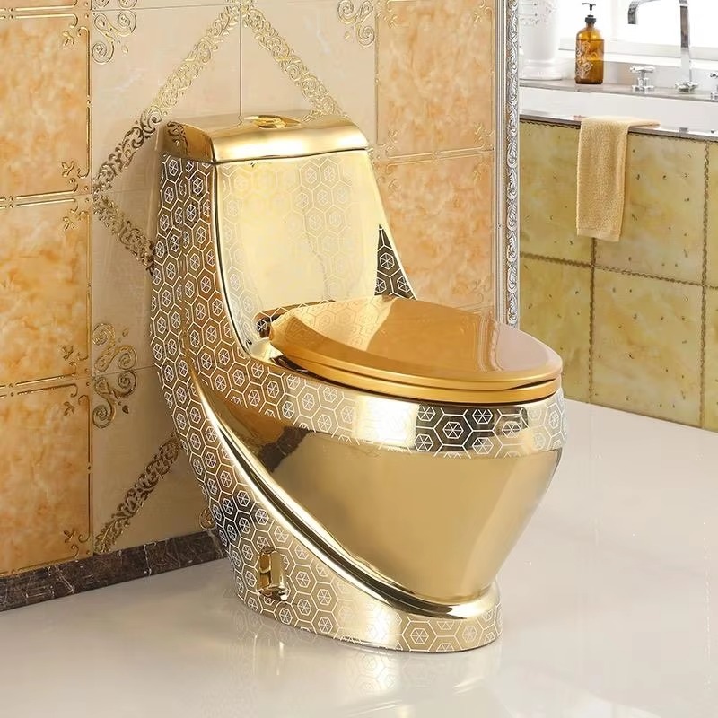 Altın Kaplama Lüks Klozet, Oto - P & C Home Textiles Usa incelemesi ve fiyatı