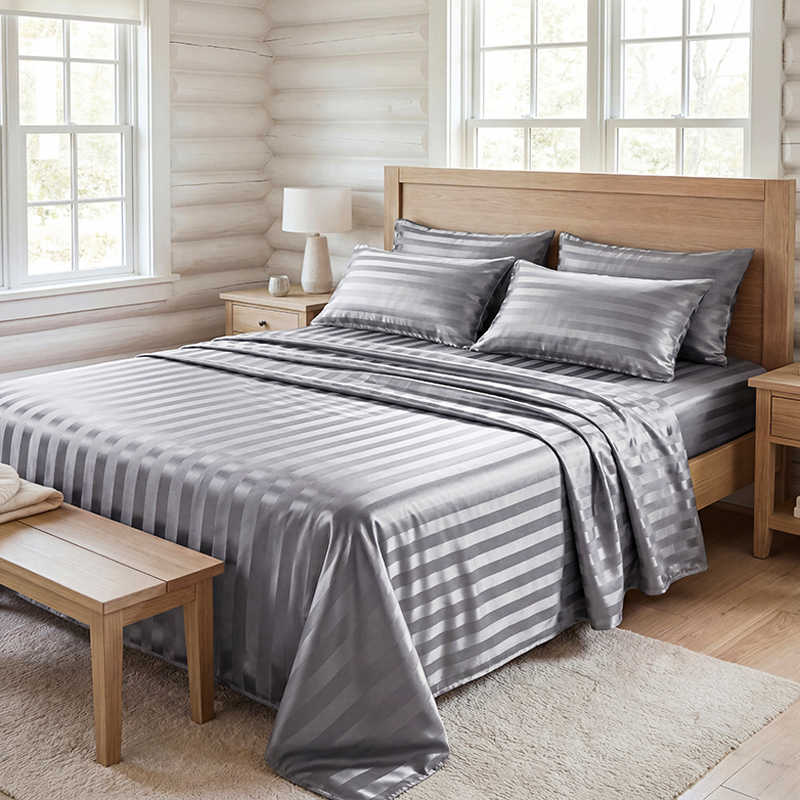 Kırışmaz Çizgili Saten Çarşaf  - Fitted Sheet Deep incelemesi ve fiyatı